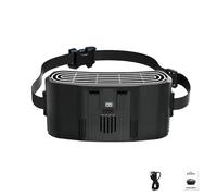 Oxxggkao Ventilador de cintura ajustable, ligero, transpirable, portátil, multifuncional, para viajes, pesca, al aire libre, ergonómico