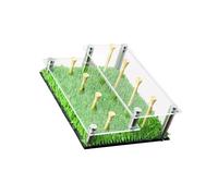 Oxxggkao Vitrina acrílica para pelotas de golf, estante de doble capa para exhibiciones de colecciones, estante pequeño de tenis de mesa