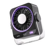 Oxxggkao Weight Air Cooling Tool Ventilador de mesa que ahorra espacio con flujos de aire recargable por USB, acondicionamiento duradero pequeño personalmente