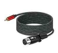 Oxxggkao XLRs - Cable adaptador de sonido hembra a RCA macho, cable suave resistente al desgarro, contactos dorados, varios tamaños, chapado en oro, Xlrs a Rcas Sound
