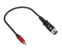 Oxxggkao XLRs - Cable adaptador de sonido hembra a RCA macho, cable suave resistente al desgarro, contactos dorados, varios tamaños, chapado en oro, Xlrs a Rcas Sound