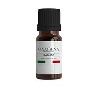Oxxigena - Aceite Esencial de Albahaca - 10 ml - 100% puro, Natural, Vegano, sin OGM - Ideal para Aromaterapia, Mezclas de Masaje