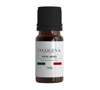 Oxxigena - Aceite Esencial de pimienta Negra - 10 ml - Made in Italy - 100% Puro, Natural, Vegano, sin OGM - Ideal para aromaterapia, Mezclas de Masaje
