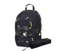 OXY BAG OXY SPORT - Mochila escolar para estudiantes a partir de 9 años (24 L, ligera, ergonómica, con compartimento para portátil, incluye estuche gratis), graffiti