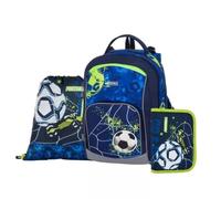 Oxy Go: Conjunto de mochila escolar con diseño de fútbol - 3 piezas