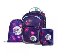 Oxy Go: Conjunto de mochila escolar con diseño de unicornio - 3 piezas