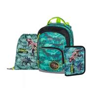 Oxy Go: Conjunto de mochila escolar de dinosaurio - 3 piezas