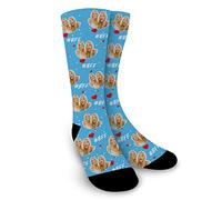 OXYEFEI Calcetines Personalizados,Calcetines Originales Con Fotos y Frases,Calcetines mujer divertidos - día de la madre,Regalo Muy Especial para Mamá (estilo 3)
