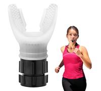 Oxyfit Entronador Pulmonar, Lung Trainer con Reslstencia Ajustable, Ejercitador Pulmonar para Aumontar Capacidad Pulmonar, Entrenador Respiratorio Sport Blanco