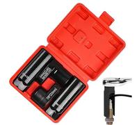 Oxygen Sensor Adaptador - Juego de conectores de acero | Herramienta de reparación de coches negro antideslizante, 9 x 3 cm tamaño compacto, accesorio de instalación para camión de RV Truck Sedan