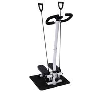 Oxylonty Stepper para casa con Power Ropes, Mini Stepper con monitor LCD, escalonado hacia arriba para entrenamiento de pierna/brazo/Butt Training Home Office Fitness Exercise
