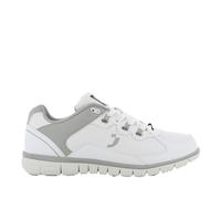 Oxypas Oxysport 'Sunny' Slip-resistant, Antistatic Leather Nursing Trainers, White/Grey (Light Grey), 6.5 UK (40 EU)