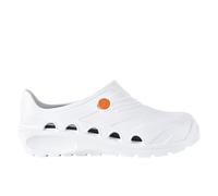 Oxypas OxyvaJ3601wht Oxyva - Zuecos cómodos, sin cordones, con antideslizante SRC, blancos, talla 35/36