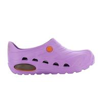 Oxypas Safety Jogger Zuecos Ligeros para Hombres y Mujeres 35/36 EU - OXYVA - Zuecos Antideslizantes, Antibacterianos, Antiestáticos y Antifúngicos, Zapatos de Seguridad, Morado