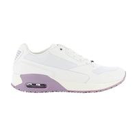 Oxypas Zapatillas deportivas Ela de piel antiestáticas (ESD) para mujer, en muchos colores, blanco/morado, 41 EU