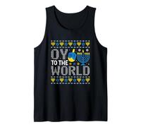 Oy al Mundo Judío Hanukkah Dreidel Camiseta sin Mangas