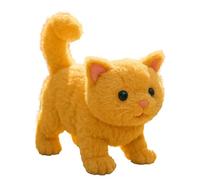 Oy Electric Cat - Gatito de peluche robótico de simulación, mascota caminante animada interactiva | Children Electronic Animal Sound Realistic Moving Furry Companion Birthday Gift Idea Preschool Game