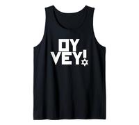Oy Vey Funny Jewish Yiddish, Hombres, Mujeres, niños, Hanukkah Holiday Camiseta sin Mangas