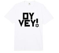 Oy Vey Funny Jewish Yiddish Hombres Mujeres Niños, Hanukkah Holiday Comfort Colors Adult Heavyweight T-Shirt