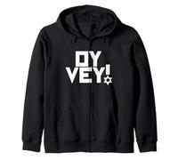 Oy Vey Funny Jewish Yiddish, Hombres, Mujeres, niños, Hanukkah Holiday Sudadera con Capucha