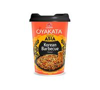 OYAKATA - Taste of Asia Korean Barbecue 93 g, Fideos Orientales de Harina de Trigo con Salsa BBQ y Guarnición Deshidratada (Paquete de 6)