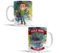 OyC Original y Creativo Taza para Trompetista - Taza Aquí Bebe el Mejor Trompetista del Mundo - Taza para Desayuno - Taza con Frase y Dibujo (Trompetista)