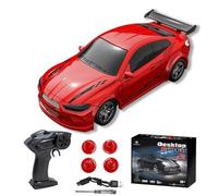 OYDL Mini coche de deriva a control remoto a escala 1/64, 2.4 GHz de alta velocidad 4WD acelerador a escala completa Drift Racing Sport Control remoto coche de escritorio regalo para adultos