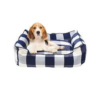 Oye Humano Cama para Mascotas para Perros y Gatos con Funda Lavable, Cama de algodón para Mascotas pequeña, Mediana y Grande, Cojines Desmontables, algodón Puro y no tóxico (S)