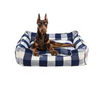 Oye Humano Cama para Mascotas para Perros y Gatos con Funda Lavable, Cama de algodón para Mascotas pequeña, Mediana y Grande, Cojines Desmontables, algodón Puro y no tóxico (L)