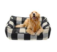 Oye Humano Cama para Mascotas para Perros y Gatos con Funda Lavable, Cama de algodón para Mascotas pequeña, Mediana y Grande, Cojines Desmontables, algodón Puro y no tóxico (L)