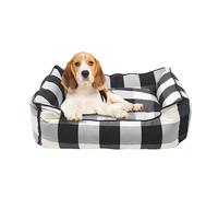 Oye Humano Cama para Mascotas para Perros y Gatos con Funda Lavable, Cama de algodón para Mascotas pequeña, Mediana y Grande, Cojines Desmontables, algodón Puro y no tóxico (S)