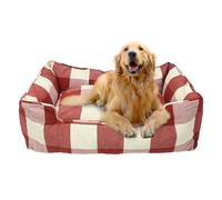 Oye Humano Cama para Mascotas para Perros y Gatos con Funda Lavable, Cama de algodón para Mascotas pequeña, Mediana y Grande, Cojines Desmontables, algodón Puro y no tóxico (S)