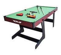 OYE Mesa plegable de billar de 6 pies con accesorios - Mesa de billar, mesa de billar de pool, mesa de billar plegable con accesorios completos TRES colores, verde (6 pies)