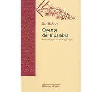 Oyente de la palabra: Fundamentos para una filosofía de la religión (Biblioteca Herder)