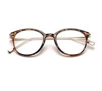 OYMI Gafas de lentes transparentes redondas, montura sin receta para mujeres y hombres