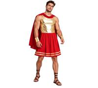 Oyolan Hombre Traje Cosplay Dios La Antigua Grecia Disfraz Olimpo Príncipe | Capa Chiffón Ligera Y Fluida,Ropa Temática La Antigua Roma,Túnica Gladiador Sin Mangas,Regalo De San Valentín,Carnaval