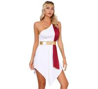 Oyolan Vestido Corto De Toga Griega Antigua Para Mujer Disfraz De Diosa Griega Vestidos De Fiesta De Mitología Romana Antigua Disfraces De Fiesta Temática borgoña S