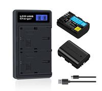 OYOMBA 21.24Wh LP-E6NH Batería Recargable con Cargador USB Dual Compatible con Las Cámaras Canon EOS R R5 R6 EOS 90D 60D 70D 80D EOS 5D II 5D III 5D IV 5Ds, EOS 6D 6D II EOS 7D 7D Cámaras Mark II