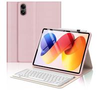 OYOSUOGG Funda de teclado para Xiaomi Redmi Pad 2 Pro de 12.1 pulgadas 2025, Mi Pad Pro 2024 / Xiaomi Poco Pad de 12.1 pulgadas con teclado Bluetooth desmontable, funda tipo libro con soporte para