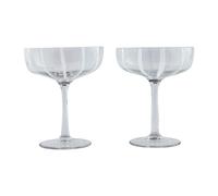 OYOY 2 Copas de champagne Mizu coupe Clear