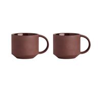 OYOY 2 Tazas Yuka Dark (marrón)