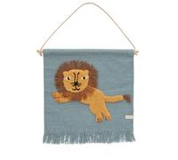 OYOY Adorno de pared Jumping Lion 52x55 cm azul