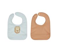 OYOY Babero Lobo Lion 2 piezas Caramel-ice Blue