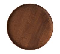 OYOY Bandeja de madera Inka redonda Ø30 cm Dark