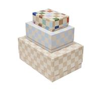 OYOY Cajas de almacenamiento Mana 3 piezas Multi