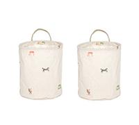 OYOY Cesta de almacenamiento Moira small 22xØ18 cm 2 piezas Multi