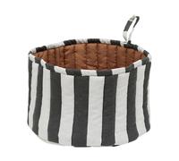 OYOY Cesta de pan Toppu Ø24 cm Black-white -taupe
