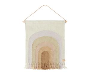 OYOY Decoración de pared Follow the rainbow 55x69 cm Lavender