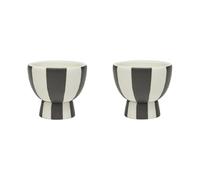 OYOY Huevera Toppu 2-pack White-black