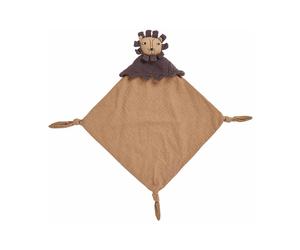 OYOY Manta con peluche Lobo Lion 40x40 cm Caramel